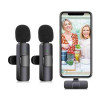 قیمت میکروفن یقه ای بی سیم Type-C و Lightning مدل K9 (2...