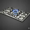 قیمت Tosaco 5-Burner Stainless Steel Gas Hob - Bosch Design (with Ignition & Thermocouple Safety)