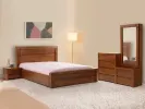 قیمت تخت خواب دو نفره سرویس کامل با دراور و فایل آینه | سی و چهار میلیون و نهصد هزار تومان
