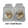 قیمت لنز چشم رنگی الگانس رنگ Gold Brown کد 329 Elegance