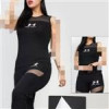 قیمت ست تاپ و شلوارک زنانه و دخترانه ورزشی مشکی...