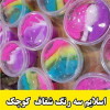 قیمت اسلایم سه رنگ و شفاف جنس خوب مارک مجیک...