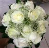 قیمت دسته گل عروس با رز و ژیپسوفیلا