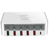 قیمت شارژر و تستر WLX 818PF 6Port QC3.0 PD 50W Type-C/USB