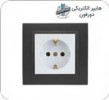 قیمت کلید و پریز پارت الکتریک مدل آذین قاب مشکی