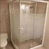 قیمت کابین دوش 120×120 فریم دار سفید شیشه سندبلاست