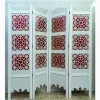 قیمت پارتیشن سنتی چهار لنگه سفید قرمز کد 4009...