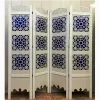 قیمت پارتیشن سنتی چهار لنگه سفید آبی کد 4009...