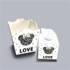 قیمت ست سطل و جا دستمال چوبی کودک طرح love کد A3891