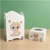 قیمت سطل آشغال و جعبه دستمال کاغذی کودک طرح...