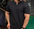قیمت Biscuit t-shirt with Cuban collar
