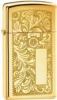 قیمت فندک زیپو Zippo 1652B VENETIAN SLIM HIGH POLISH BRASS