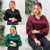 قیمت شومیز ساتن آمریکایی زنانه کد naz025