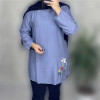 قیمت تونیک (مانتو) گلدوزی بابوس فری سایز زنانه...