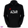 قیمت هودی زنانه طرح آذر کد F247 رنگ مشکی