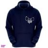 قیمت هودی زنانه طرح زنبور کد F136 رنگ سرمه ای