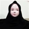 قیمت مقنعه کرپ مشکی رنگ سایز 90