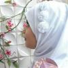 قیمت مقنعه دو تکه بچه گانه نخی دارای هد بند و...