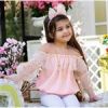 قیمت شومیز پفکی دخترانه جنس حریر آدامسی مناسب 3...