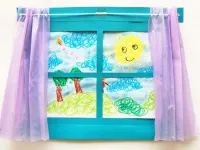 آموزش ساخت کاردستی پنجره تابستانی با وسایل ساده