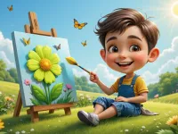 آموزش نقاشی گل باغی در 5 مرحله ساده برای کودکان