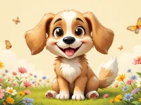 آموزش مرحله به مرحله نقاشی سگ بامزه برای کودکان
