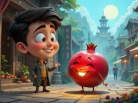 داستان کودکانه انار سرخ خندان و جستجوی خواهر گمشده