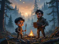 داستان سرگردانی پسر هیزم شکن در جنگل