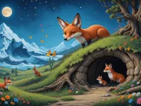 قصه جذاب زندگی روباه ها برای کودکان