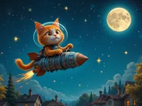 قصه گربه پشمالویی که به فضا رفت! برای کودکان