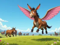 داستان بابی، الاغی که بال داشت برای کودکان