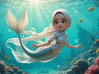 قصه انگلیسی پری دریایی کوچک با ترجمه فارسی