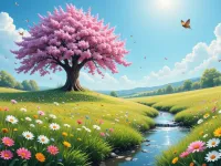 داستان کودکانه گفتگوی آلن و تاد دربارهٔ بهار و زیبایی های آن