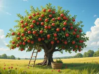 انشا از زبان یک درخت سیب: روایتی ادبی از زندگی و فصول