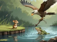 قصه عبرت آموز قورباغه و موش