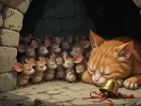 نقشه موش ها برای بستن زنگوله به گردن گربه