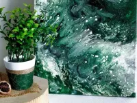 آموزش مرحله ای تزیین گلدان با کنف و کاموا