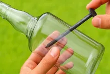روشی ساده برای سوراخ کردن بطری شیشه ای
