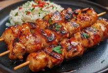 طرز تهیه جوجه کباب لطیف و آبدار با سیخ چوبی