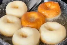 طرز تهیه دونات تپل بازاری پوک و پفکی / هرگز روغن جذب نمی کند