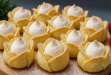 آموزش سریع طرز تهیه شیرینی غنچه گل برای پذیرایی شیک