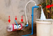 افزایش فشار آب با بطری نوشابه / دیگه پمپ آب نخر