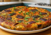 برای ناهار غذا با تخم مرغ و بادمجان درست کنید / طرز تهیه کیک بادمجان