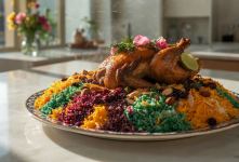 طرز تهیه هفت رنگ پلو تهرانی؛ مجلسی و خوش عطر
