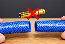 نحوه اتصال دو لبه شلنگ باغبانی برای بلندتر شدن بدون رابط و چسب