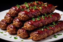 طرز تهیه ۵۰ عدد کباب کوبیده با ۴۰۰ گرم گوشت چرخکرده بدون نیاز به زغال و منقل