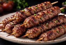 طرز تهیه کباب کوبیده آبدار بدون زغال و منقل؛ بدون ریختن از روی سیخ