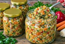 طرز تهیه ترشی مخلوط با سبزیجات خانگی در شیشه بدون پخت