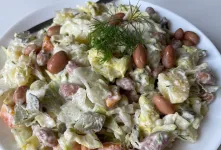 طرز تهیه سالاد لوبیا چیتی مقوی ارزان و رژیمی
