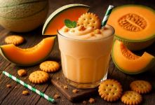 طرز تهیه نوشیدنی گوارای تابستانی با طالبی و بیسکوییت / خوشمزه و آسان